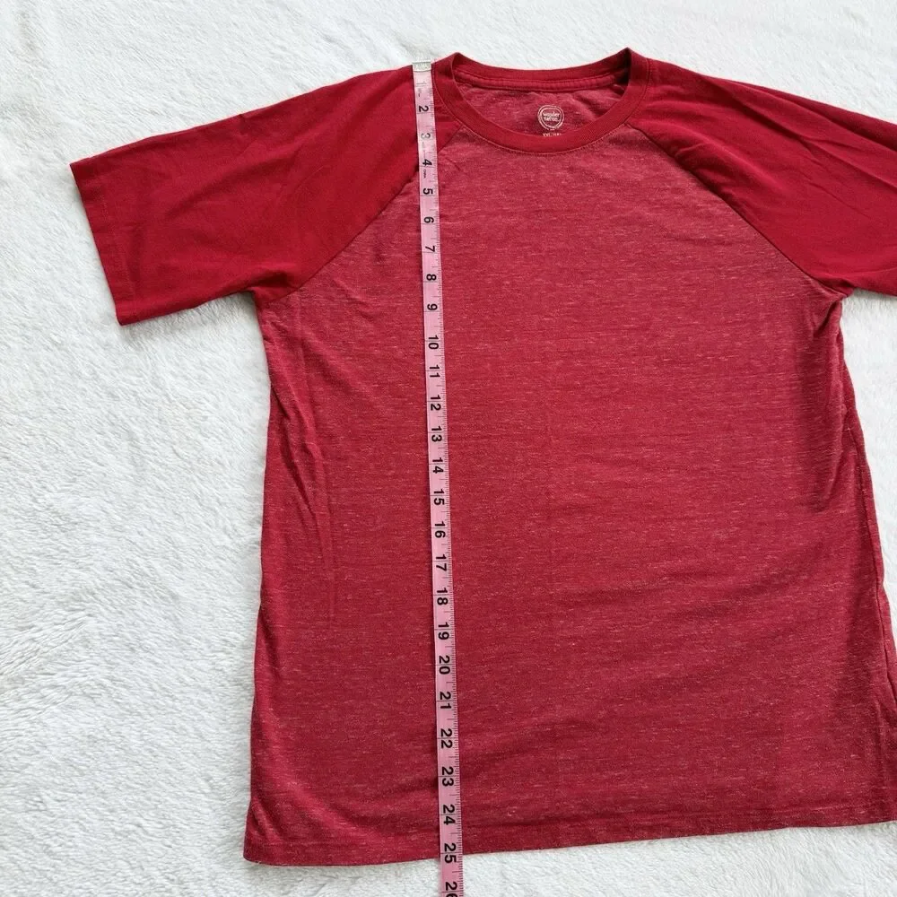 Wonder Nation Boys Lot Of 3 Short Sleeve T Shirts Size XXL (18) Striped Red